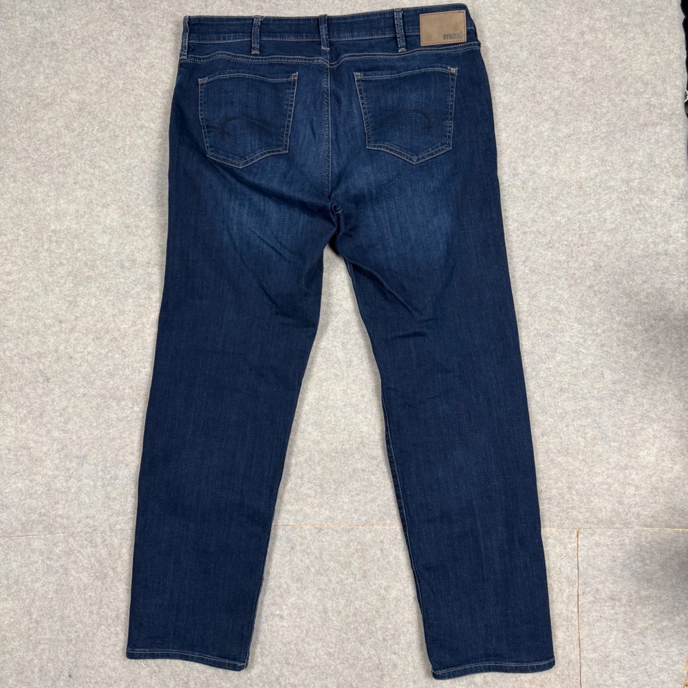 Mavi Jeans 40x32 Straight Leg Dark Wash Blue Denim Stretch Classic Americana - Picture 6 of 12
